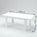 Esstisch >Jesolo< in Zement - 140x75x90cm (BxHxT)
