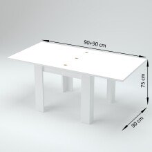 Esstisch >Jesolo< in Zement - 90x75x90cm (BxHxT)