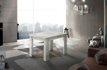 Esstisch >Jesolo< in Beton hell - 90x75x90cm (BxHxT)