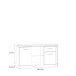 Beistellschrank >Alwernia< in Sonoma-Eiche - 144x74.1x50cm (BxHxT)
