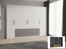 Drehtürenschrank >Lek< in  - 269.7x210.5x60cm...
