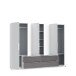 Drehtürenschrank >Lek< in Weiß - 269.7x210.5x60cm (BxHxT)