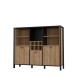 Barschrank >Hialeah< in Riviera Eiche - 139.4x117.1x40.2cm (BxHxT)