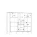 Barschrank >Hialeah< in Riviera Eiche - 139.4x117.1x40.2cm (BxHxT)