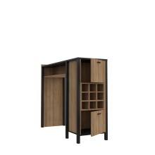 Bartisch >Hialeah< in Riviera Eiche - 151.5x120.3x49.2cm (BxHxT)