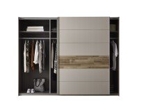 Kleiderschrank >Carlynn< in Champagner - 270x210x60cm (BxHxT)