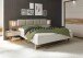 Bett >Carlynn< in Champagner - 306x100x208.2cm (BxHxT)