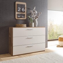 Beistellschrank >Carlynn< in Montana Oak - 120x86.6x38cm (BxHxT)