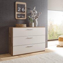 Beistellschrank >Carlynn< in Montana Oak - 120x86.6x38cm (BxHxT)
