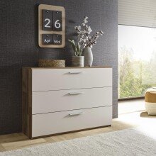 Beistellschrank >Carlynn< in Montana Oak - 120x86.6x38cm (BxHxT)