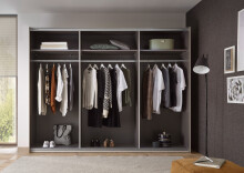 Komplettschlafzimmer >Carlynn< in Champagner - 306x100x208.2cm (BxHxT)