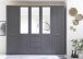 Drehtürenschrank >Edda< in Graphit - 266x226x59cm (BxHxT)