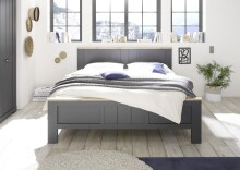 Bett >Edda< in Graphit - 319x101x210cm (BxHxT)