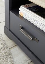 Bett >Edda< in Graphit - 319x101x210cm (BxHxT)