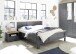 Bett >Edda< in Graphit - 319x101x210cm (BxHxT)