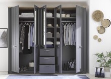 Komplettschlafzimmer >Edda< in Graphit
