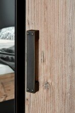 Dreh-/Schwebetürenschrank >Stockholm I< (B/H/T: 272x210x65 cm) in braun