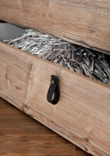 Bett >Stockholm I< (B/H/T: 189x96x210 cm) in braun - 189x96x210cm (BxHxT)