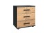 Nachtschrank >Stockholm I< (B/H/T: 52x58x38 cm) in braun - 52x58x38cm (BxHxT)