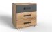 Nachtschrank >Stockholm I< (B/H/T: 52x58x38 cm) in braun - 52x58x38cm (BxHxT)