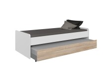 Bett >Joker< (B/H/T: 95x58x204 cm) in Weiß -...