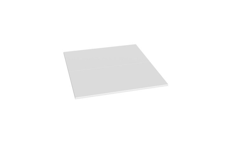 Schrankaufsatz >Joker< (B/H/T: 76x2x82 cm) in Weiß - 76x2x82cm (BxHxT)
