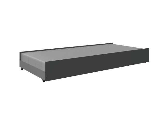 Einzelbett >Joker< (B/H/T: 94x27x199 cm) in Graphit - 94x27x199cm (BxHxT)