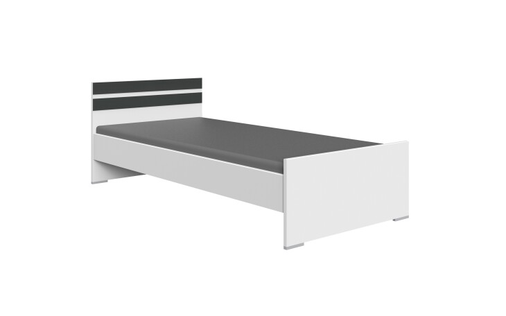 Bett >Joker< (B/H/T: 96x71x204 cm) in Weiß - 96x71x204cm (BxHxT)