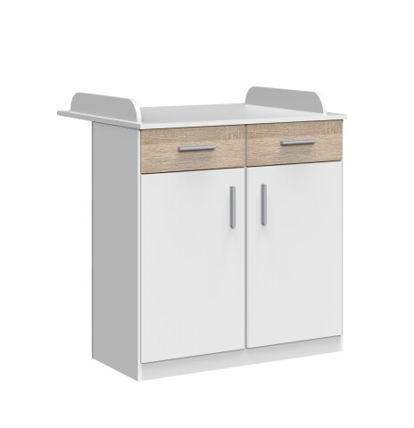 Wickelkommode >Joker< (B/H/T: 90x101x75 cm) in Weiß - 90x101x75cm (BxHxT)