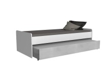 Ausziehbett >Joker< (B/H/T: 94x27x199 cm) in Weiß - 94x27x199cm (BxHxT)