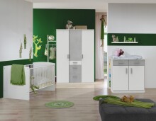 Babymöbel-Set >Joker< (B/H/T: 305x198x205 cm) in Weiß - 305x198x205cm (BxHxT)