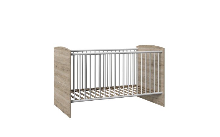 Babybett >Joker< (B/H/T: 80x88x143 cm) in San Remo-Eiche-Nachbildung