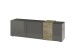 Lowboard >POSITANO< (B/H/T: 181x59x44 cm) in dunkelgrau - 181x59x44 (BxHxT)