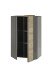 Highboard >POSITANO< (B/H/T: 78x116x44 cm) in dunkelgrau - 78x116x44 (BxHxT)