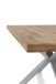 Esstisch >Eastbourne< in Eiche aus Massivholz, Metall - 200x76x100cm (BxHxT)