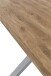 Esstisch >Eastbourne< in Eiche aus Massivholz, Metall - 200x76x100cm (BxHxT)
