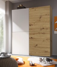 Schwebetürenschrank >Melina< in Artisan Eiche - 170x196x60cm (BxHxT)