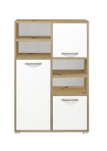 Highboard >Melina< in Artisan Eiche - 94x145x45cm (BxHxT)