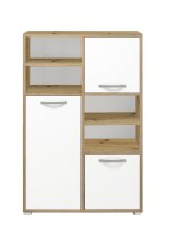 Highboard >Melina< in Artisan Eiche - 94x145x45cm...