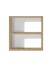 Wandregal >Melina< in Artisan Eiche - 48x49x25cm (BxHxT)
