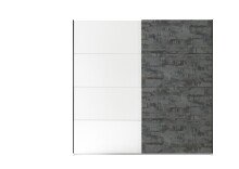 Kleiderschrank >Pia< in Weiß - 215x210x60cm (BxHxT)