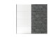 Kleiderschrank >Pia< in Weiß - 215x210x60cm (BxHxT)