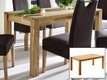 Esstisch >Paul< in  aus Massivholz - 160x77x90cm...