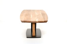 Esstisch >Marjorie< in Akazie aus Massivholz, Metall - 180x77x100cm (BxHxT)