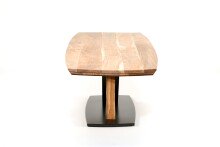 Esstisch >Marjorie< in Akazie aus Massivholz, Metall - 180x77x100cm (BxHxT)