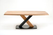 Esstisch >Marjorie< in Akazie aus Massivholz, Metall - 180x77x100cm (BxHxT)