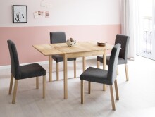 Esstisch >Becan< in  aus Massivholz - 80x76x80cm (BxHxT)