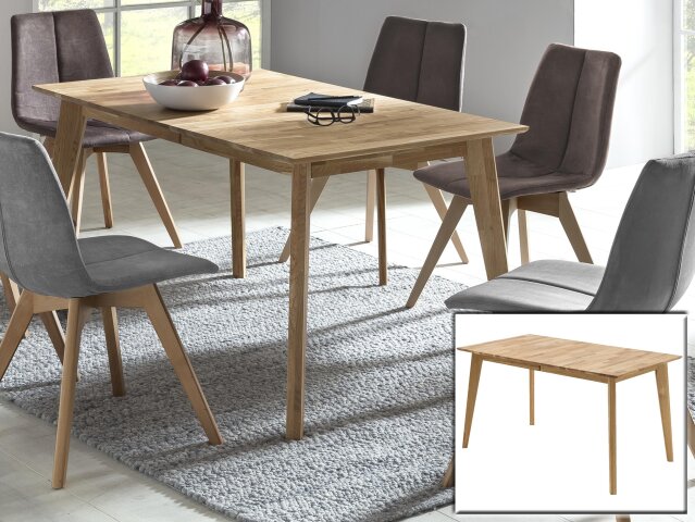 Esstisch >Evanston< in  aus Massivholz - 140x77x80cm (BxHxT)