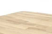 Esstisch >Oswego< in Wildeiche aus Massivholz - 60x76x80cm (BxHxT)