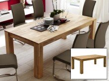 Esstisch >Paul< in  aus Massivholz - 140x77x80cm...